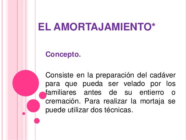 amortajamiento enfermeria